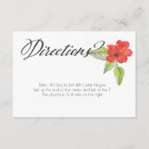 Calligraphie des fleurs rouges Instructions Mariag