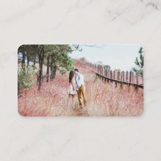 Carte D'accompagnement Calligraphie du site Web de mariage insérer le cod (Dos)