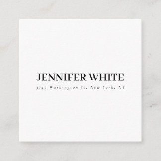 Carte D'accompagnement Calligraphie Élégante Noir & Blanc Gras Retro