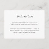 Carte D'accompagnement Calligraphie élégante polyvalente personnalisable (Devant)