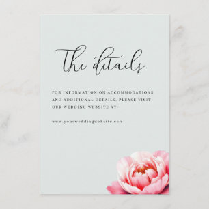 Carte D'accompagnement Calligraphie florale de menthe sereine