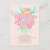 Carte D'accompagnement Calligraphie florale rose mignon livres girly pour (Devant)