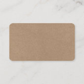 Carte D'accompagnement Calligraphie Heart Kraft Site Mariage QR (Dos)