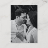 Carte D'accompagnement Calligraphie Mariage QR Veuillez Analyser vers RSV (Dos)