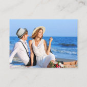 Carte D'accompagnement Calligraphie Mariage Site Web 2 QR Overlay Photo (Dos)