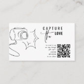 Carte D'accompagnement Calligraphie moderne Capture Le code QR d'amour (Devant)