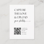 Carte D'accompagnement Calligraphie moderne Capture Le code QR d'amour (Devant)