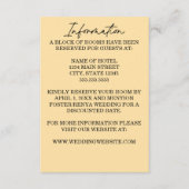 Carte D'accompagnement Calligraphie moderne Magnolia Mariage (Devant)