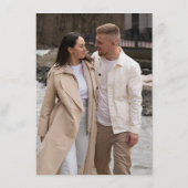 Carte D'accompagnement Calligraphie moderne Mariage en terre cuite intemp (Dos)