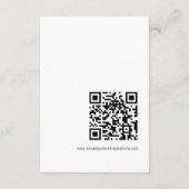 Carte D'accompagnement Calligraphie moderne QR Code Détails du Mariage (Dos)