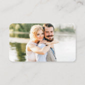 Carte D'accompagnement Calligraphie Registre Mariage Photo Dusty Blue (Dos)