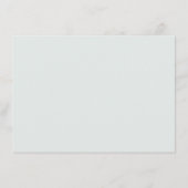 Carte D'accompagnement Calligraphie vert pastel calme (Dos)
