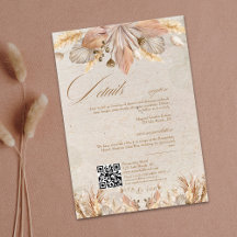Calligraphy Fall Boho Script Détails du Mariage