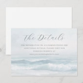 Carte D'accompagnement Calm Blue Ocean Waves (Devant / Derrière)