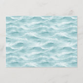 Carte D'accompagnement Calm Blue Ocean Waves (Dos)