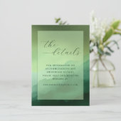 Carte D'accompagnement Calm Green Gradient Minimalist (Debout devant)