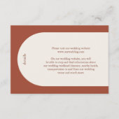 Carte D'accompagnement Camila Rust Arch Mariage moderne (Devant)