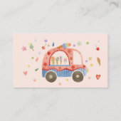 Carte D'accompagnement Camion glace Scoops of fun anniversaire de enfant (Dos)