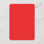 Carte D'accompagnement Camionnette Rouge Vintage (Dos)