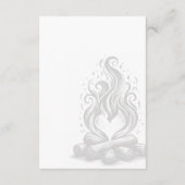 Carte D'accompagnement Campfire Love Wedding Details (Dos)