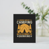 Carte D'accompagnement Camping et boisson (Debout devant)
