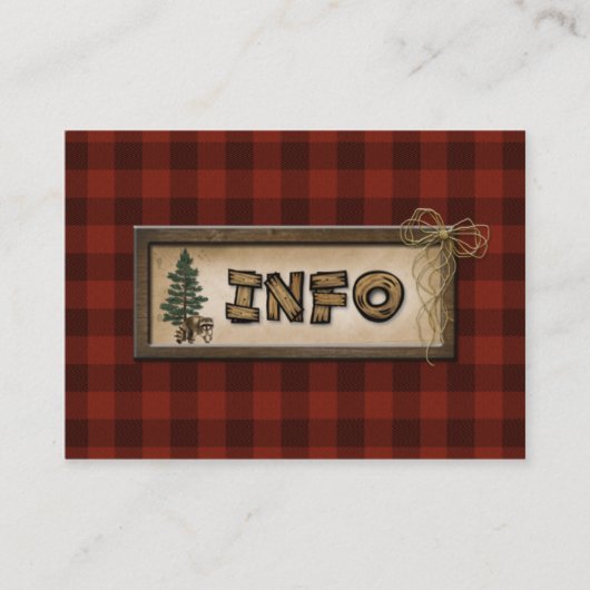 Carte D'accompagnement Camping, Glamping, Mariage de la nature (Devant)