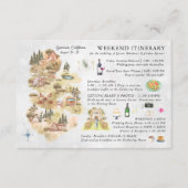 Carte D'accompagnement Camping Lakeside | Itinéraire du week-end Mariage (Devant)