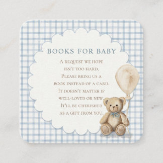 Carte D'accompagnement Can Bearly Wait Teddy Bear Books for Baby Shower