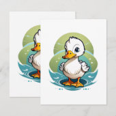 Carte D'accompagnement canard-colvert (Devant / Derrière)