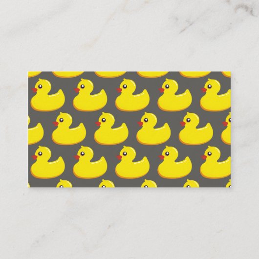 Carte D'accompagnement Canard en caoutchouc jaune - tombole (Dos)