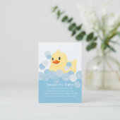 Carte D'accompagnement Caoutchouc Boy Baby shower Bleu Boy en caoutchouc  (Debout devant)