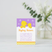 Carte D'accompagnement Caoutchouc Jaune et pourpre Afficher douche (Debout devant)