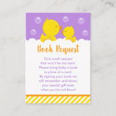 Carte D'accompagnement Caoutchouc jaune et pourpre en caoutchouc Demande  (Devant)