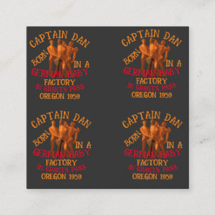Carte D'accompagnement Capitaine Dan né usine de bébé allemande Grants Pa