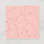 Carte D'accompagnement Cappy Saint-Valentin | Capybara Saint-Valentin (Dos)