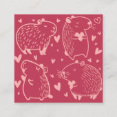 Carte D'accompagnement Cappy Valentine's Day | Capybara Valentine (Dos)