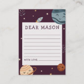 Carte D'accompagnement Capsule Temporelle de l'Aventure Spatiale pour l'a (Devant)