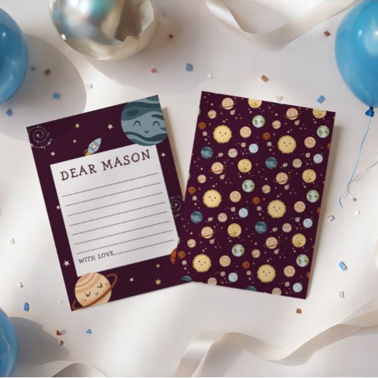 Carte D'accompagnement Capsule Temporelle de l'Aventure Spatiale pour l'a