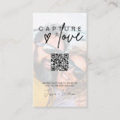 Carte D'accompagnement Capture de mariage moderne Code Qr de l'amour (Devant)