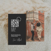 Carte D'accompagnement Capture de photo moderne L'amour code QR