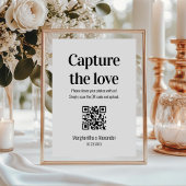 Carte D'accompagnement Capture de script moderne Le code QR d'amour