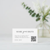 Carte D'accompagnement Capture de script moderne Le code QR d'amour (Debout devant)