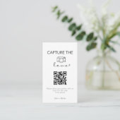 Carte D'accompagnement Capture de script moderne Le code QR d'amour (Debout devant)