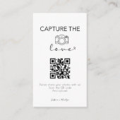 Carte D'accompagnement Capture de script moderne Le code QR d'amour (Devant)