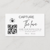 Carte D'accompagnement Capture Personnalisée Mariage Amour Code Qr (Devant)