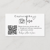 Carte D'accompagnement Capturer le code QR de l'amour, enseignes de photo (Devant)