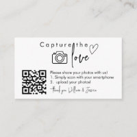 Capturez le code QR d'amour, Signes photo Mariages
