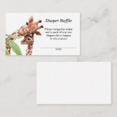 Carte D'accompagnement Carafe de couches maman et bébé (Devant / Derrière)