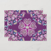 Carte D'accompagnement Cardinal Red Rosace (Devant / Derrière)