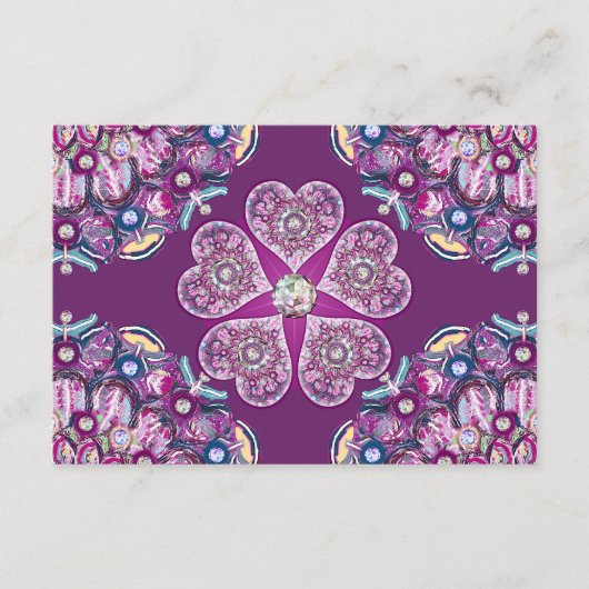 Carte D'accompagnement Cardinal Red Rosace (Devant)